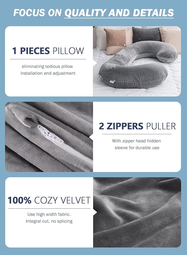 Velvet Body Pillow