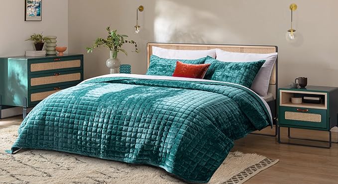 Velvet Quilt Set - Queen