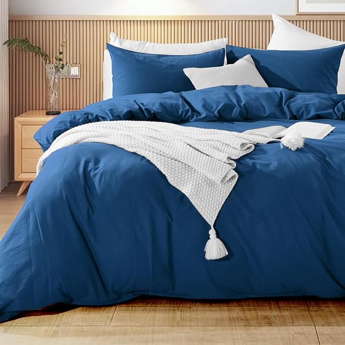 Linen Duvet Cover Set - King - 3 Piece