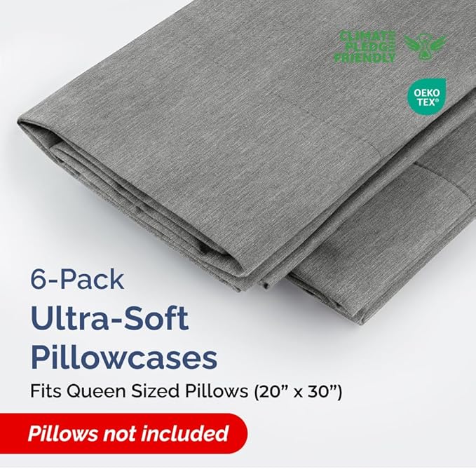 Pillowcase Set - Queen - 6 Piece