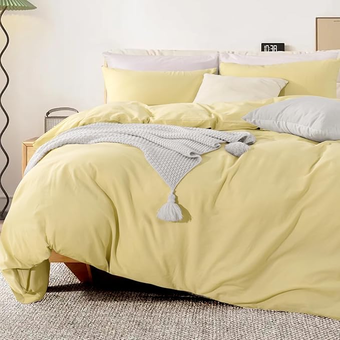 Linen Duvet Cover Set - Queen - 3 Piece
