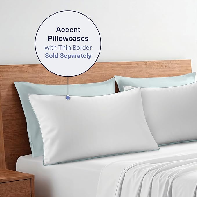 Bamboo Cooling Pillowcase Set - Queen - 2 Piece