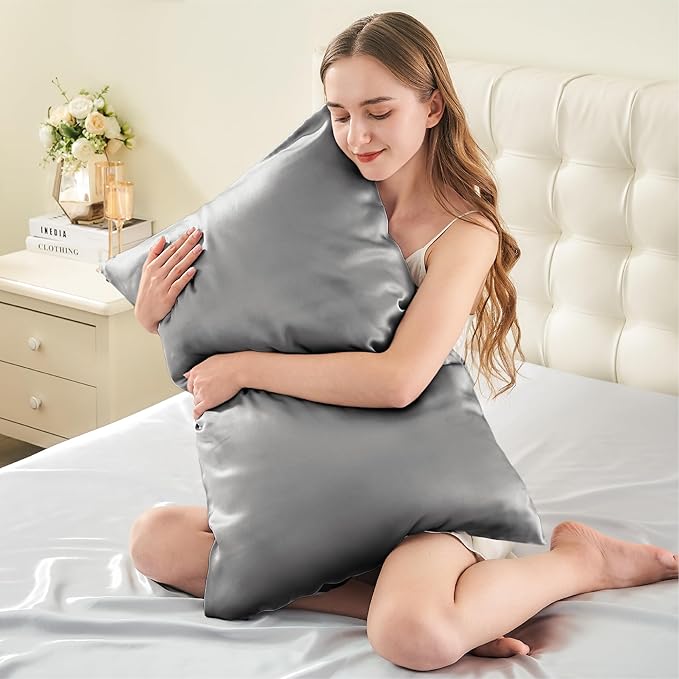 Mulberry Silk Pillowcase Set - King - 2 Pack - 2 Piece