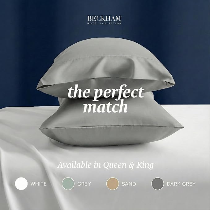 100% Cotton Pillowcase Set - King - 2 Piece