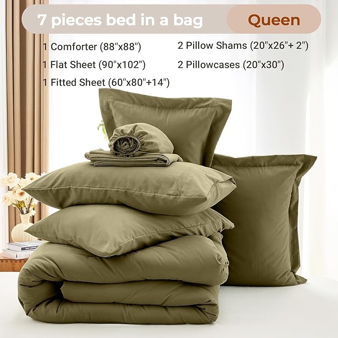 Comforter Set - Queen - 7 Piece