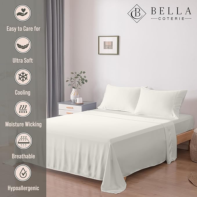 Bamboo Cooling Bed Sheet Set - King