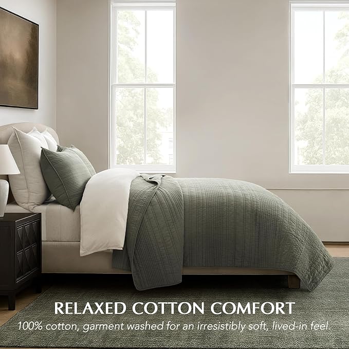 100% Cotton Quilt Set - Queen - 3 Piece
