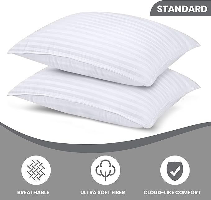 Down Alternative Cooling Bed Pillow - Standard - 2 Piece