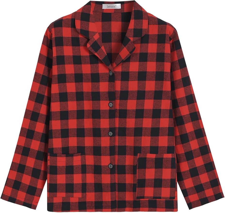 Women's Flannel Pajama Set - 2 Piece