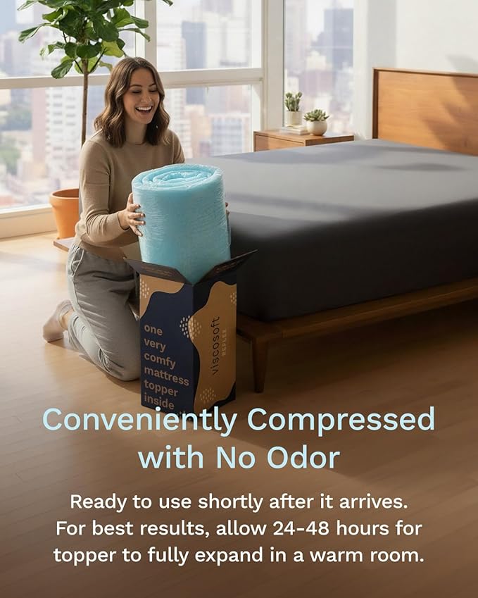 Memory Foam Cooling Mattress Topper - Full
