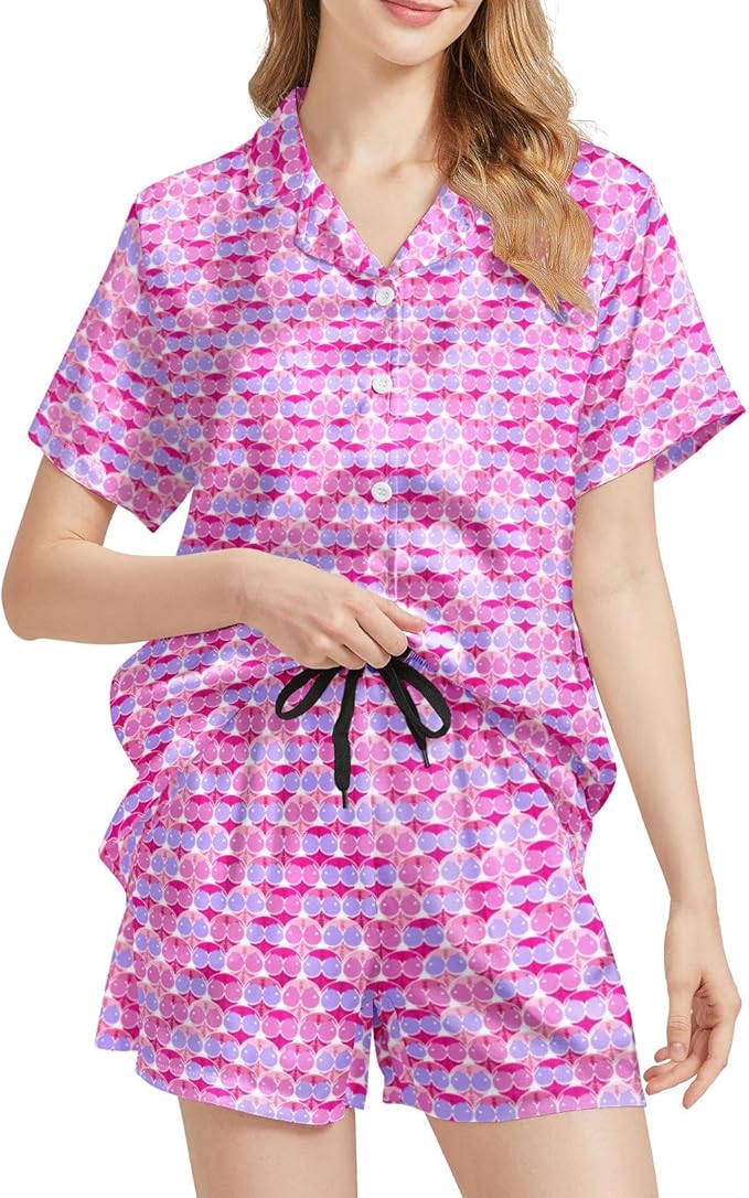 Women's Pajama Set - Short Sleeve - 2 Piece