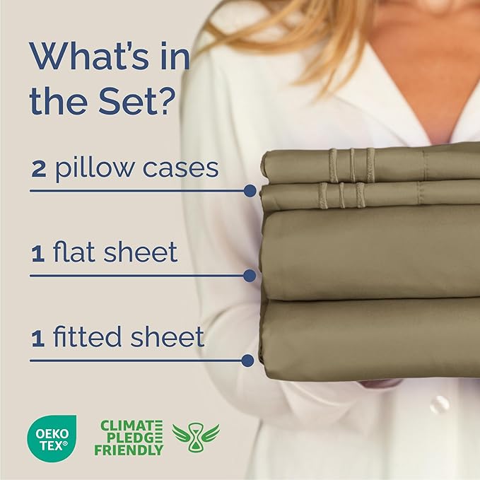 Cooling Bed Sheet Set - King - 4 Piece
