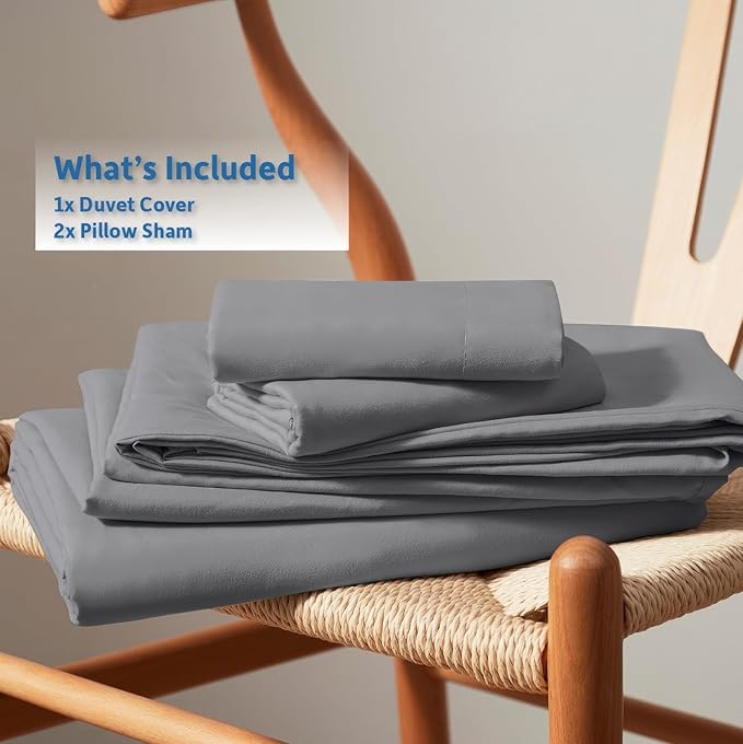 Duvet Cover Set - King - 104 x 90 in - 3 Piece