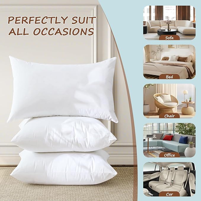 100% Cotton Pillow Insert - 2 Piece