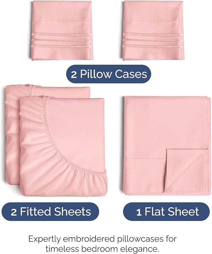 Cooling Bed Sheet Set - Split King - 5 Piece