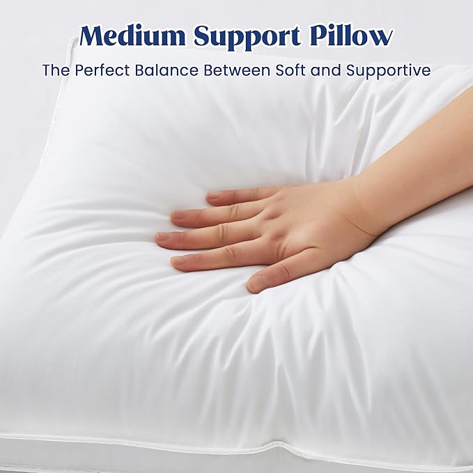 100% Cotton Bed Pillow - Queen - 2 Piece