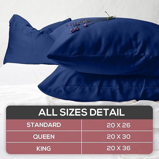Linen Pillowcase Set - King - 2 Pack - 2 Piece