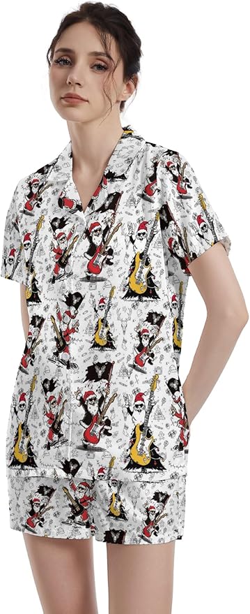 Women's Pajama Set - Short Sleeve - 2 Piece