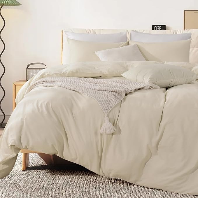 Linen Duvet Cover Set - Queen - 3 Piece