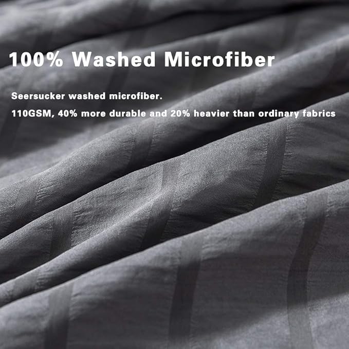 Microfiber Duvet Cover Set - King - 104 x 90 in - 3 Piece