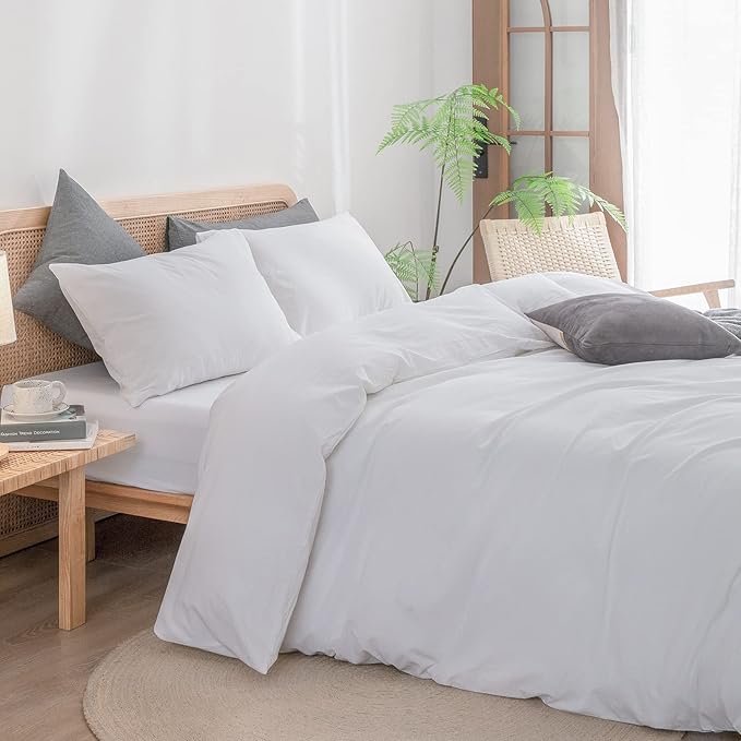 Linen Duvet Cover Set - King - 3 Piece