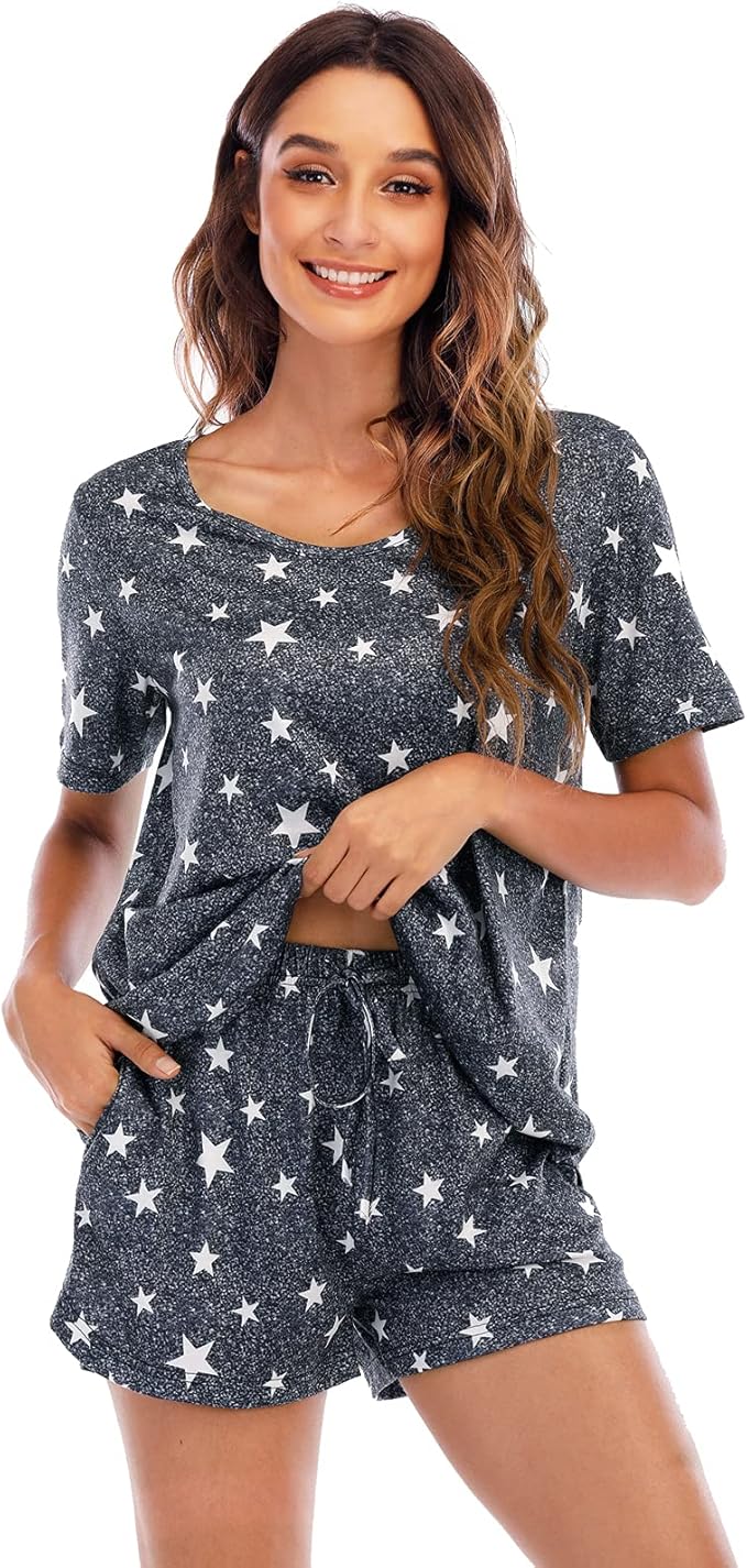 Shorts Pajama Set - Short Sleeve - 2 Piece