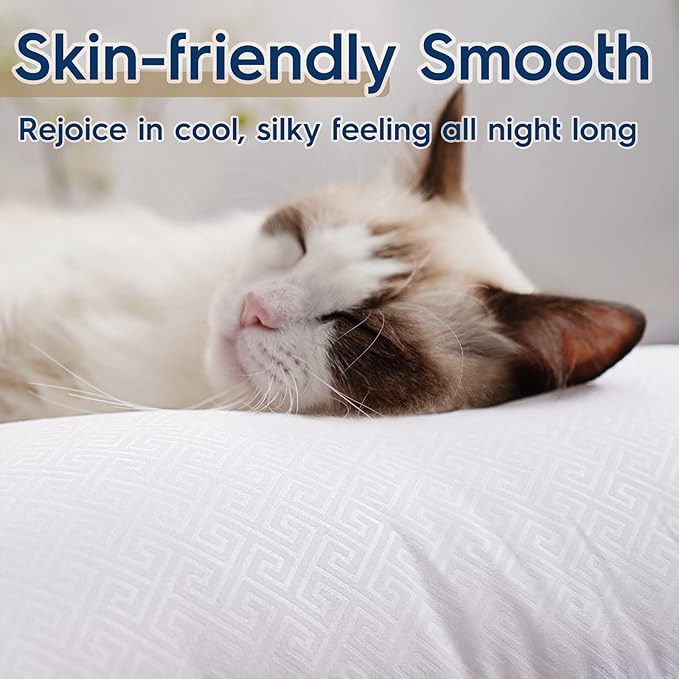 Down Alternative Cooling Bed Pillow - King - 2 Piece