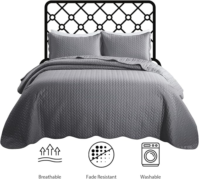 Microfiber Quilt Set - California King - 8 Pack