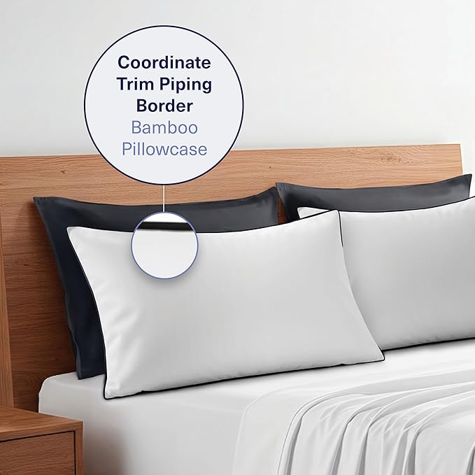 Bamboo Cooling Pillowcase Set - Queen - 2 Piece