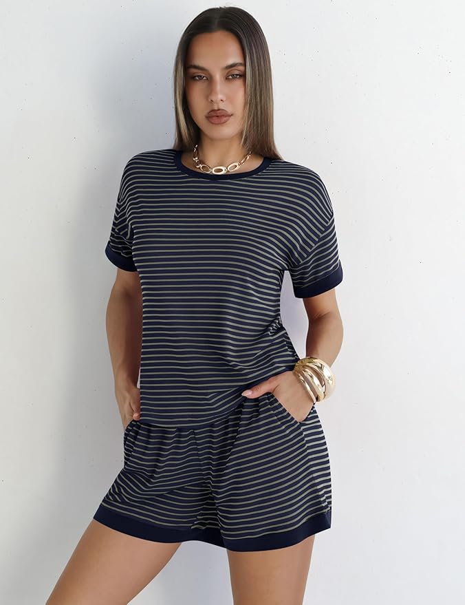 Shorts Pajama Set - Short Sleeve - 2 Piece