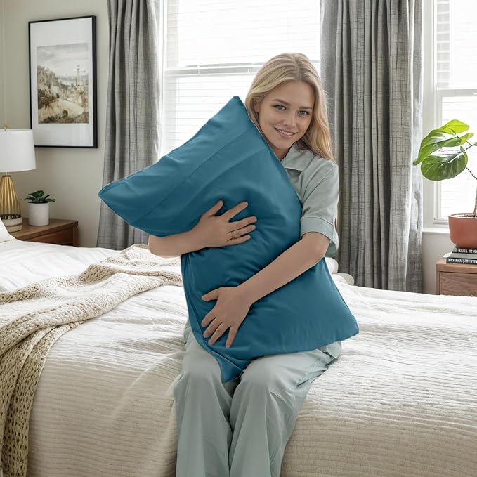 Bamboo Cooling Pillowcase Set - King - 20 x 40 in - 2 Pack - 2 Piece