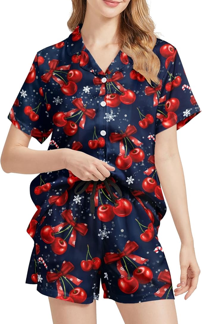 Women's Pajama Set - Short Sleeve - 2 Piece
