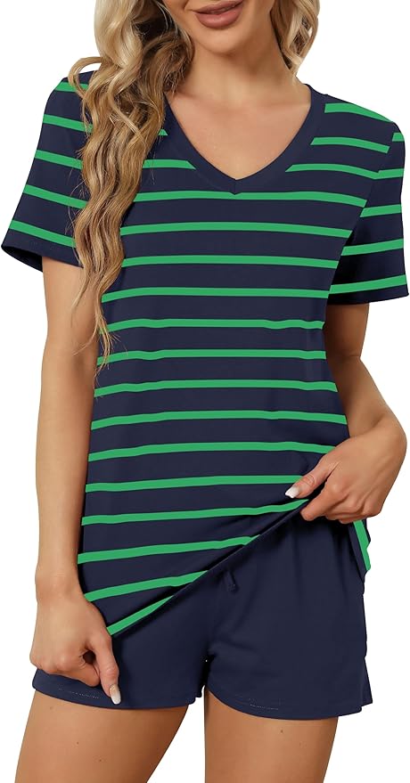 Women's Pajama Set - Short Sleeve - 2 Piece