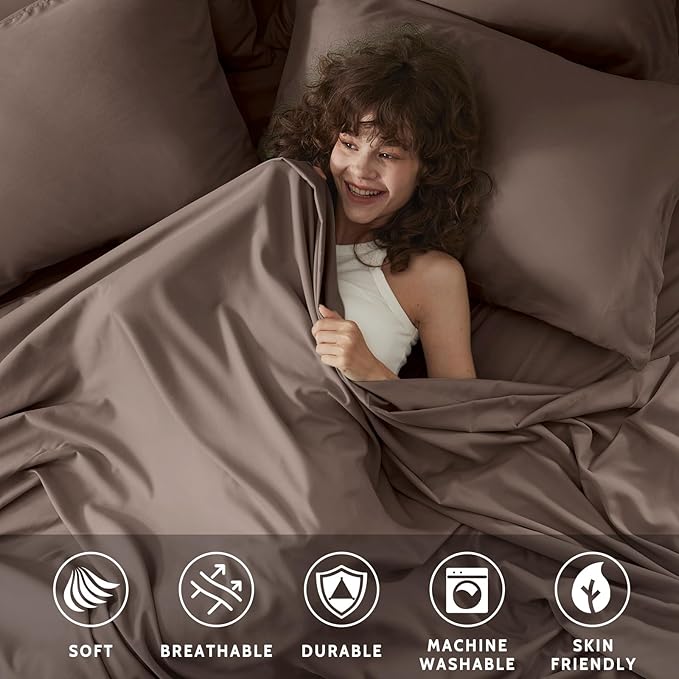 Cooling Bed Sheet Set - King - 16 in Deep Pocket - 6 Piece