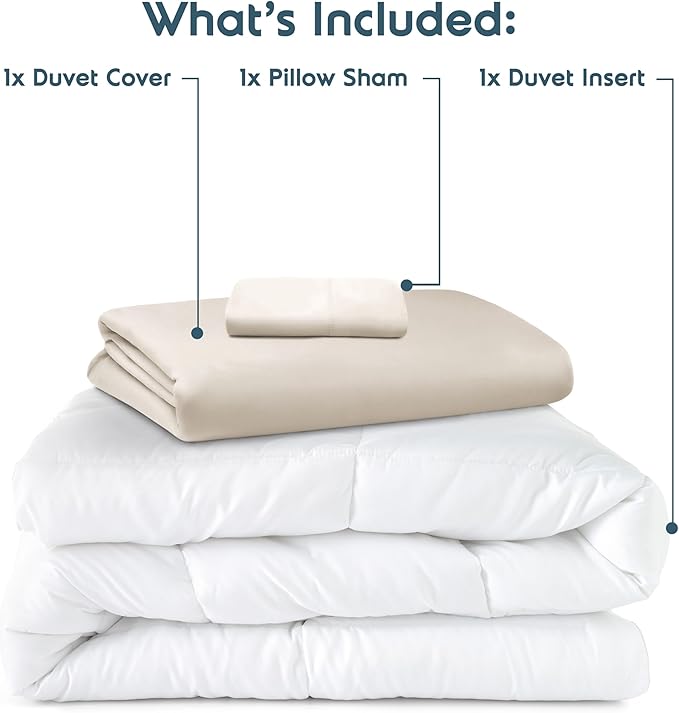 Down Alternative Duvet Cover Set - Twin - 3 Piece