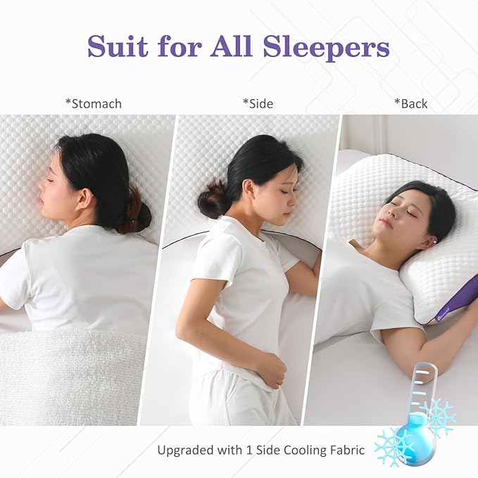 Memory Foam Cooling Bed Pillow - King