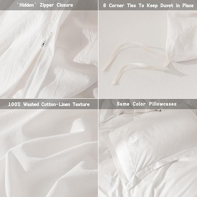 Linen Duvet Cover Set - Full