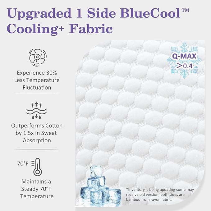 Memory Foam Cooling Bed Pillow - King