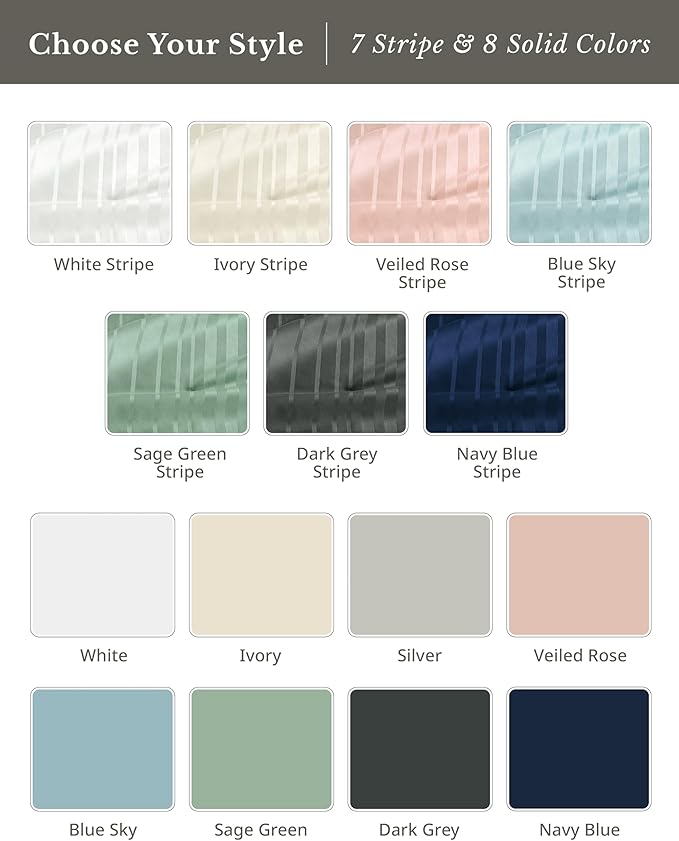 100% Cotton Bed Sheet Set - Queen - 15 in Deep Pocket - 6 Piece
