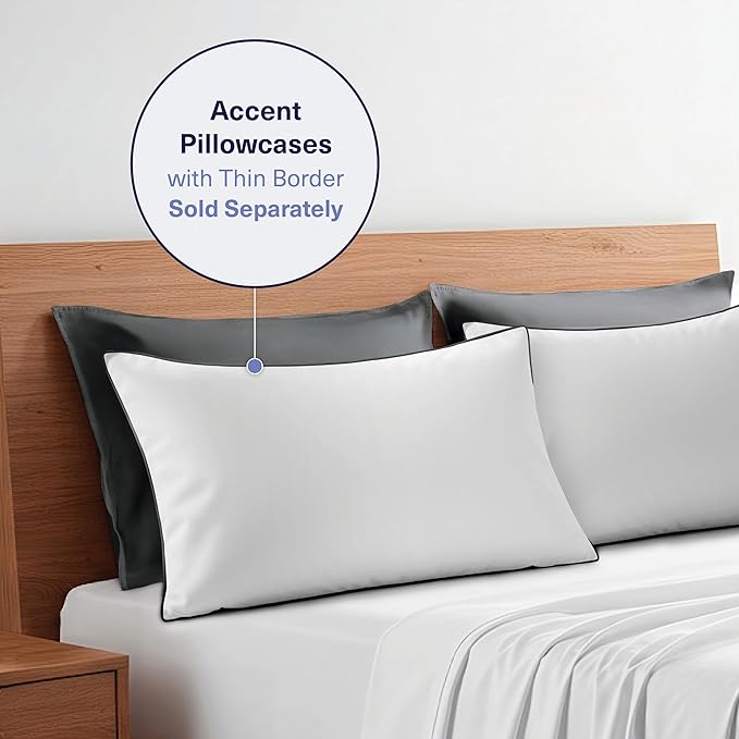 Bamboo Cooling Pillowcase Set - King - 2 Piece