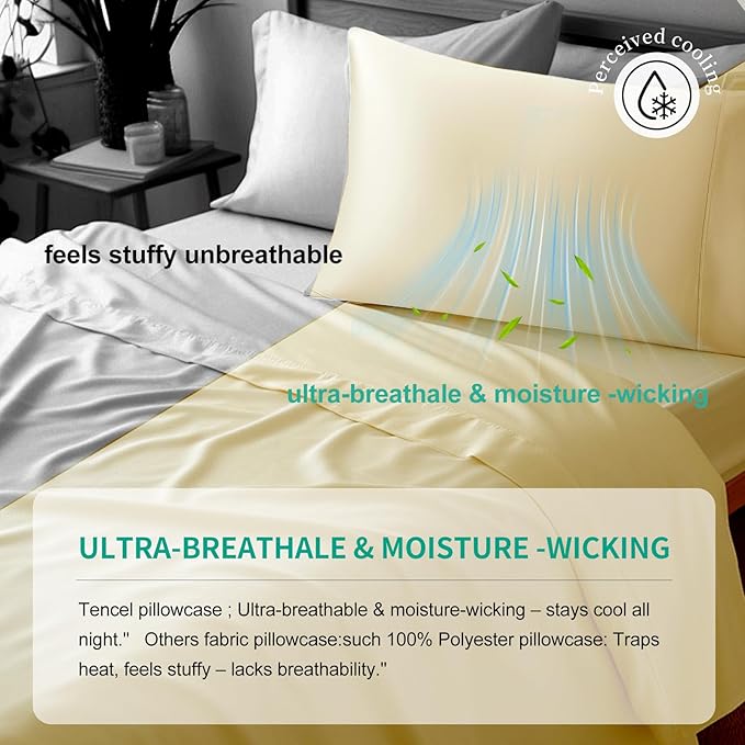 Cooling Pillowcase Set - Queen - 2 Pack