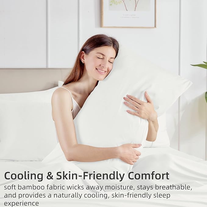 Bamboo Cooling Pillowcase Set - King - 2 Piece