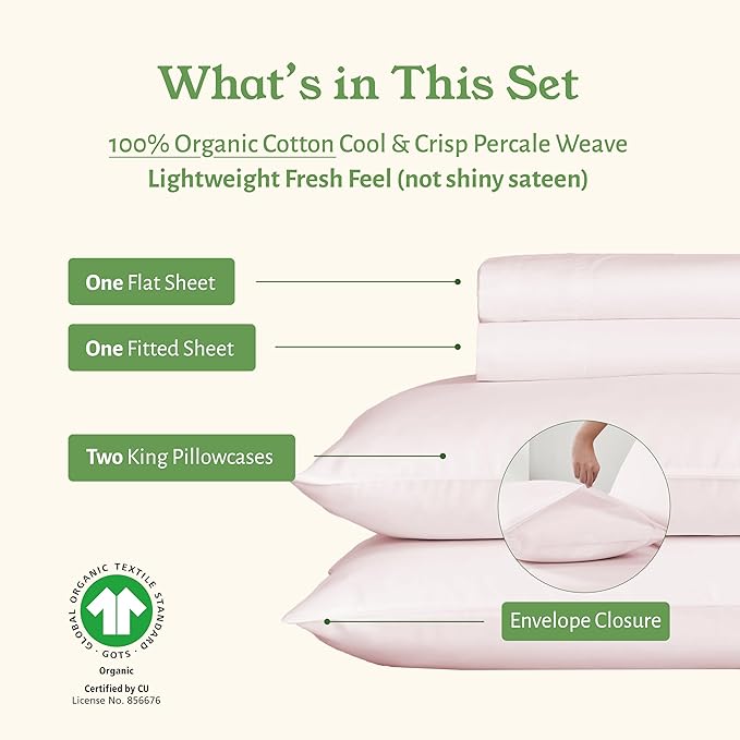 Cooling Bed Sheet Set - King - 4 Piece