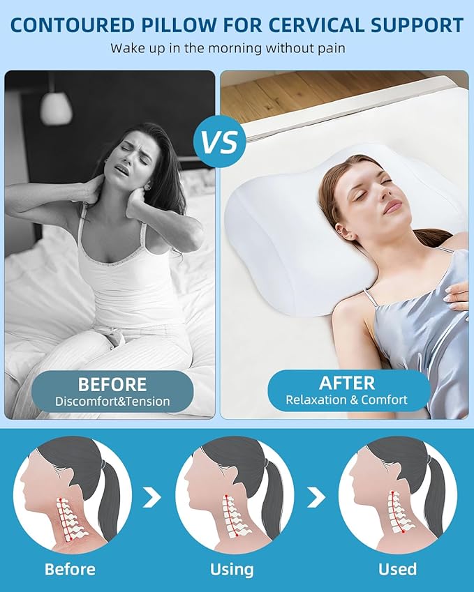 Memory Foam Cooling Bed Pillow