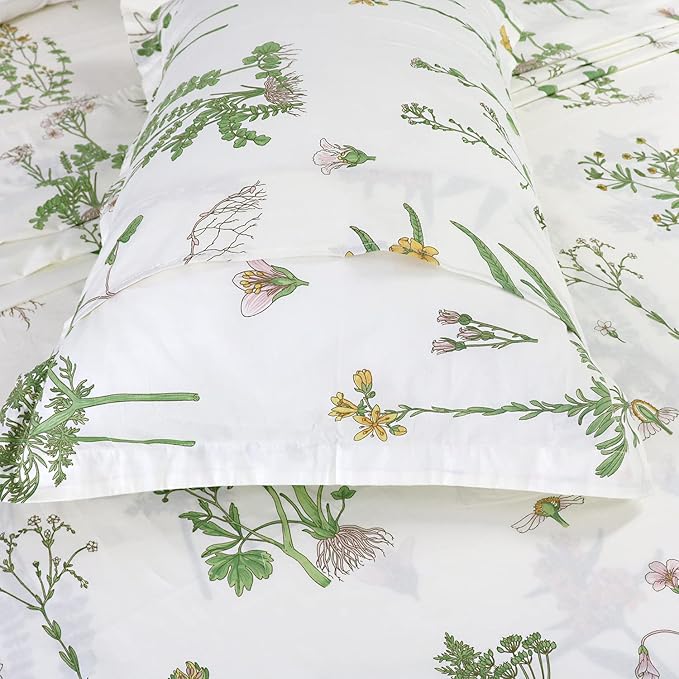 100% Cotton Bed Sheet Set - King - 4 Piece
