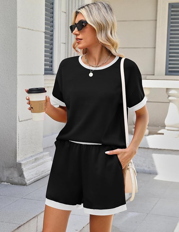Shorts Pajama Set - Short Sleeve - 2 Piece