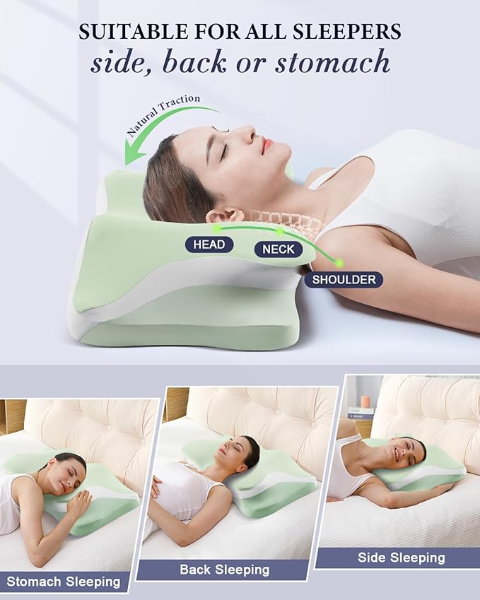 Memory Foam Cooling Bed Pillow - Queen