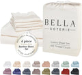 Bamboo Cooling Bed Sheet Set - Queen - 18 in Deep Pocket - 6 Piece