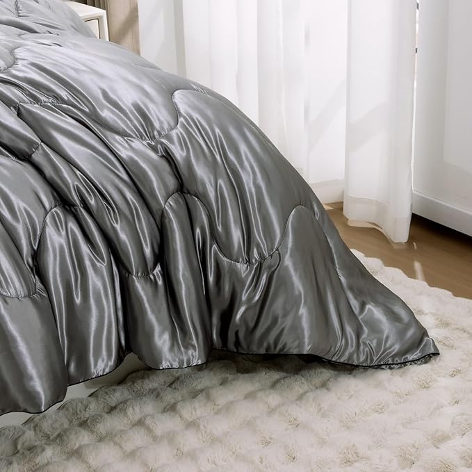 Satin Weighted Comforter Set - King