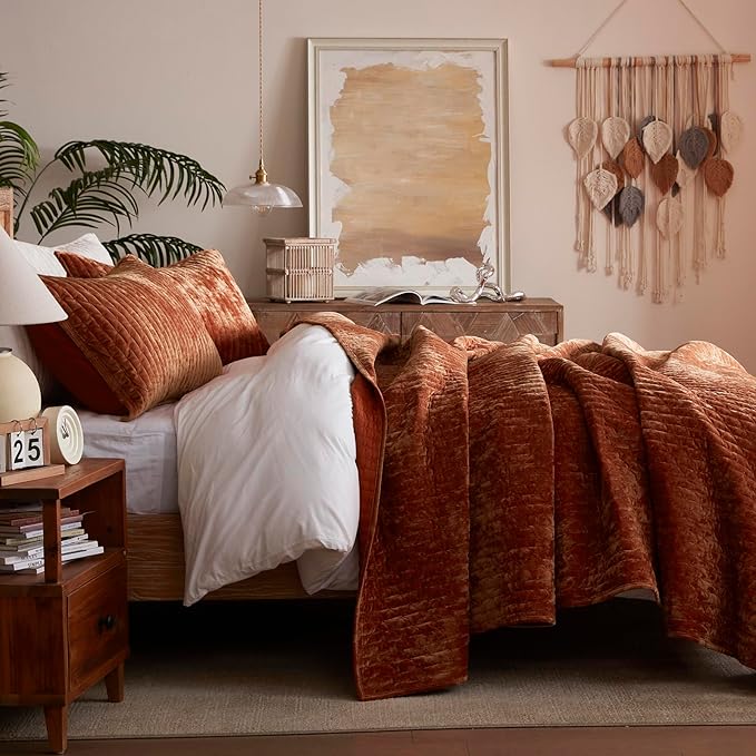 Velvet Quilt Set - California King